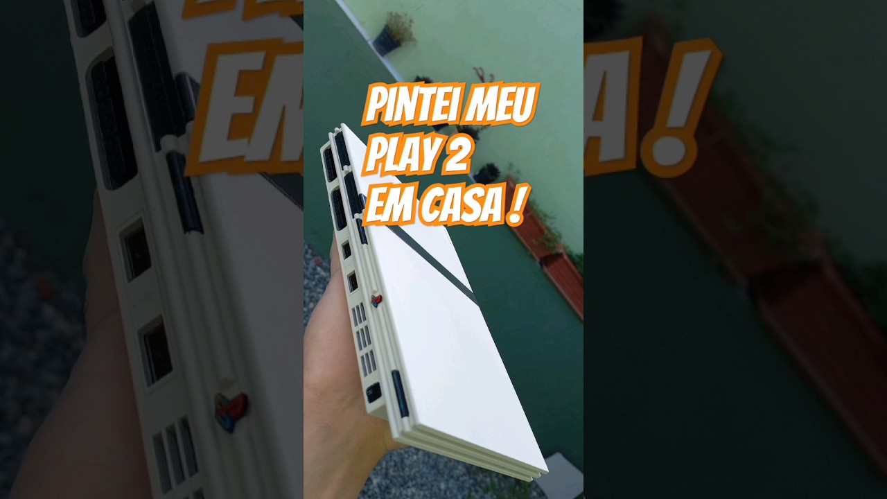 pintei meu play 2 em casa ! 