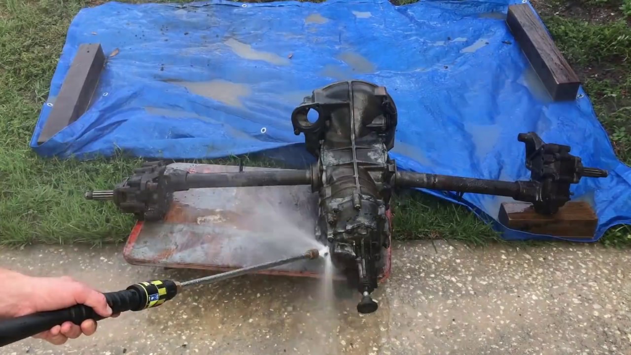 Pressure Washing DIRTy Trans CLEAN AFTER 57 YEARS! RESURRECTION RESTORATION!!! VW BUS, VOLKSWAGEN