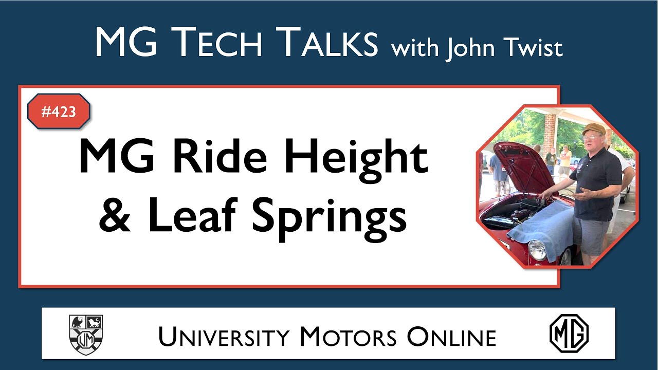 423 MG Tech | MG Ride Height & Leaf Springs