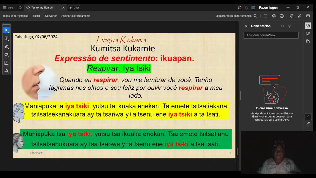Express&atilde;o de sentimento: ikuapan.