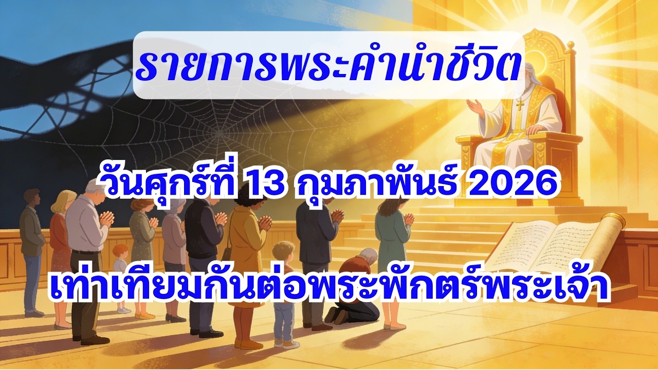 13 กุมภาพันธ์ 2026 เท่าเทียมกันต่อพระพักตร์พระเจ้า