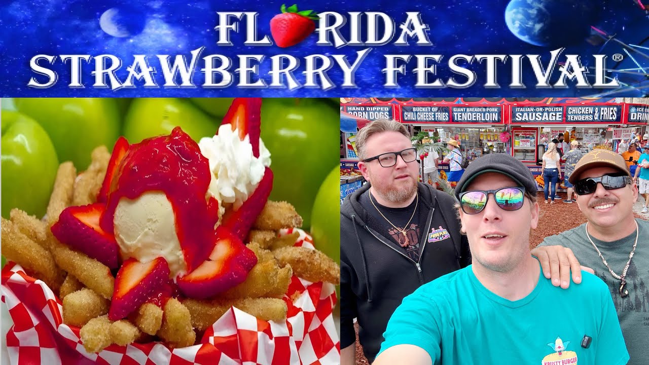 Florida Strawberry Festival 2026 🍓 Best Strawberry Shortcake, Pickle Lemonade + Fun with Friends!
