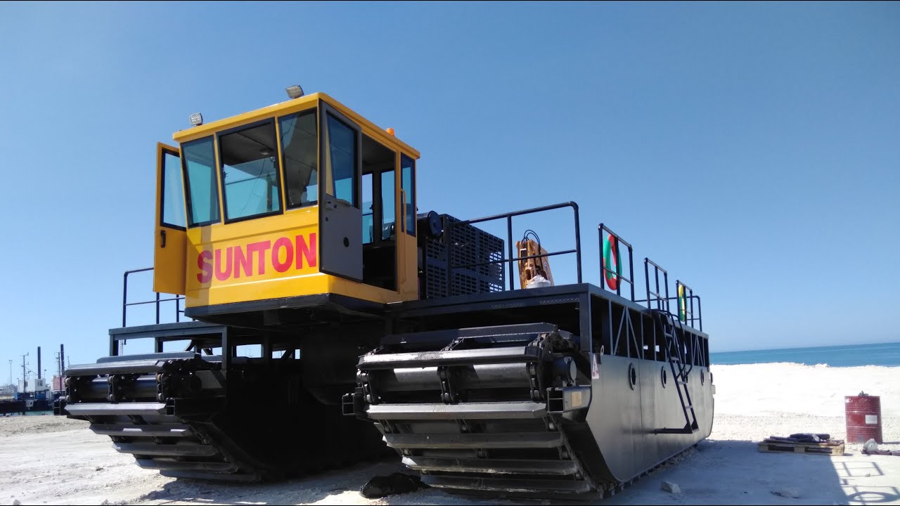 Supply SUNTON Amphibious Excavator, Marsh Buggies, Swamp Buggy Excavator, Pontoons, for sale!