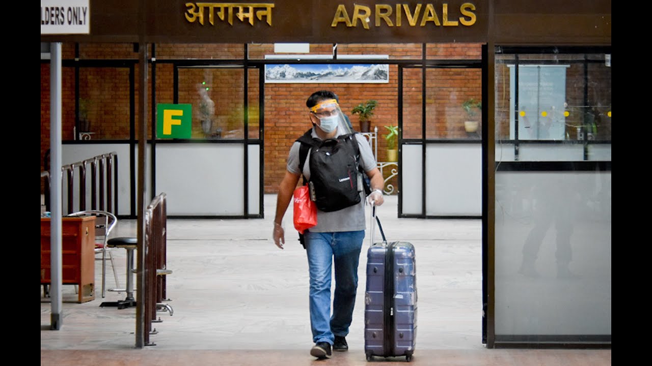 Arrival by airplane at Tribhuvan International Airport in Kathmandu, Nepal (2025) Arrival process