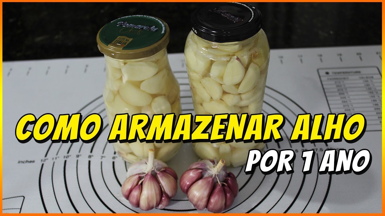 COMO ARMAZENAR ALHO POR 1 ANO   super fácil