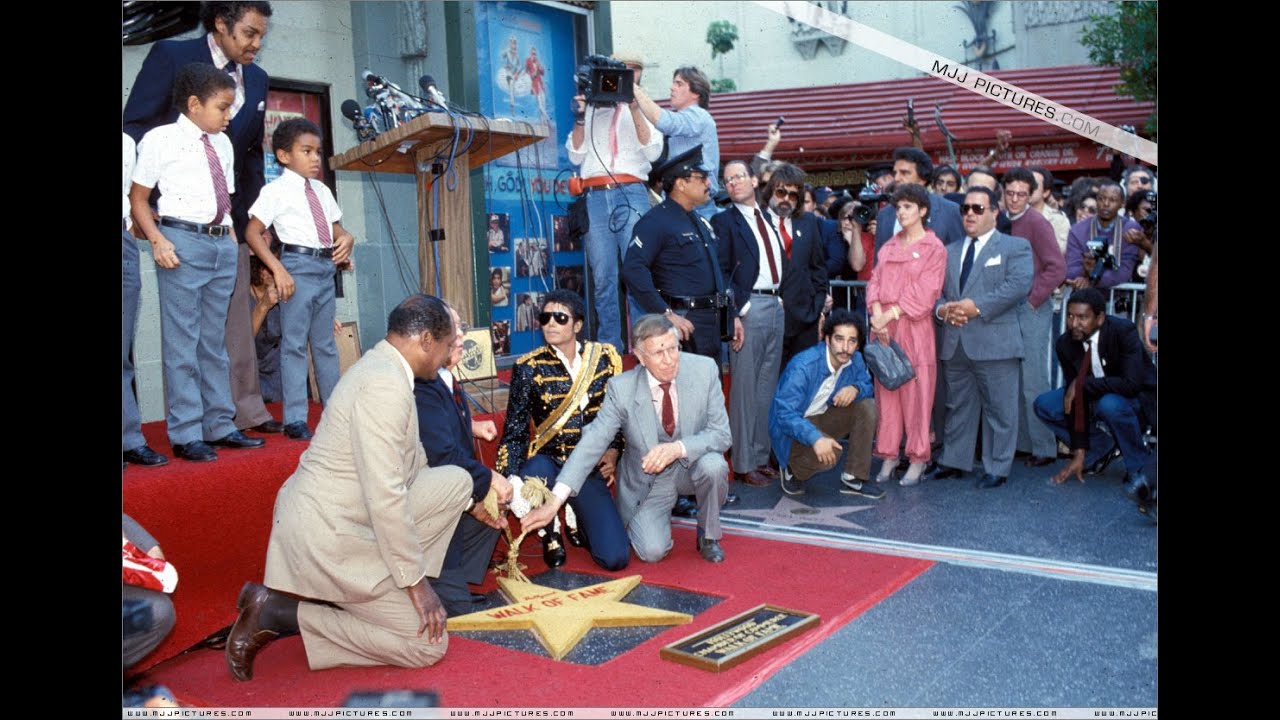 Michael Jackson at the Hollywood Walk of Fame 1984