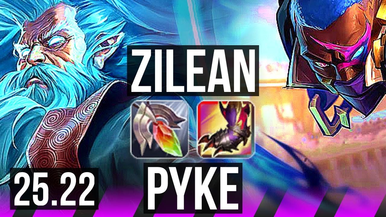 ZILEAN & Caitlyn vs PYKE & Kai'Sa (SUP) | 1/1/17 | EUW Grandmaster | 25.22