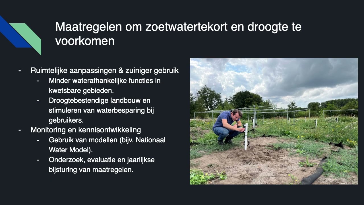 §2.3 Deltaprogramma:  bij droogte water vasthouden