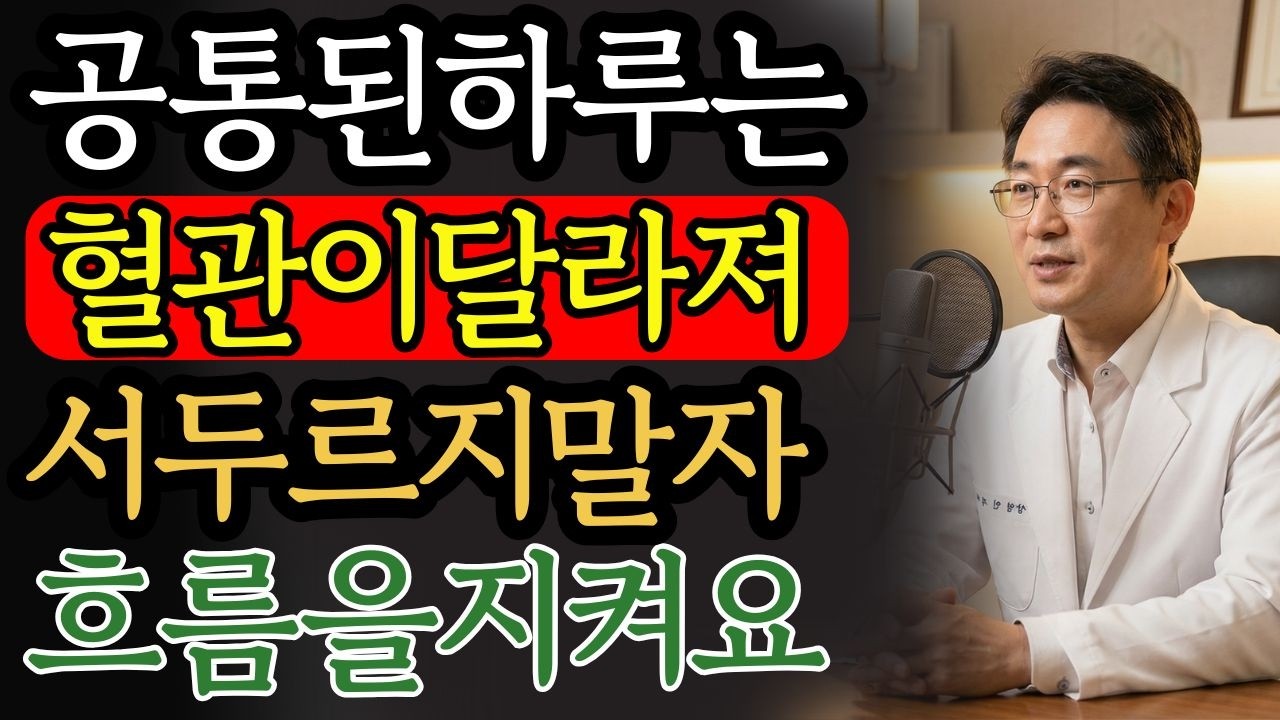 혈관이 회복되는 사람들의 공통된 하루 리듬 | 건강 | 혈관 | 생활리듬 | 중장년 | 오디오북 |