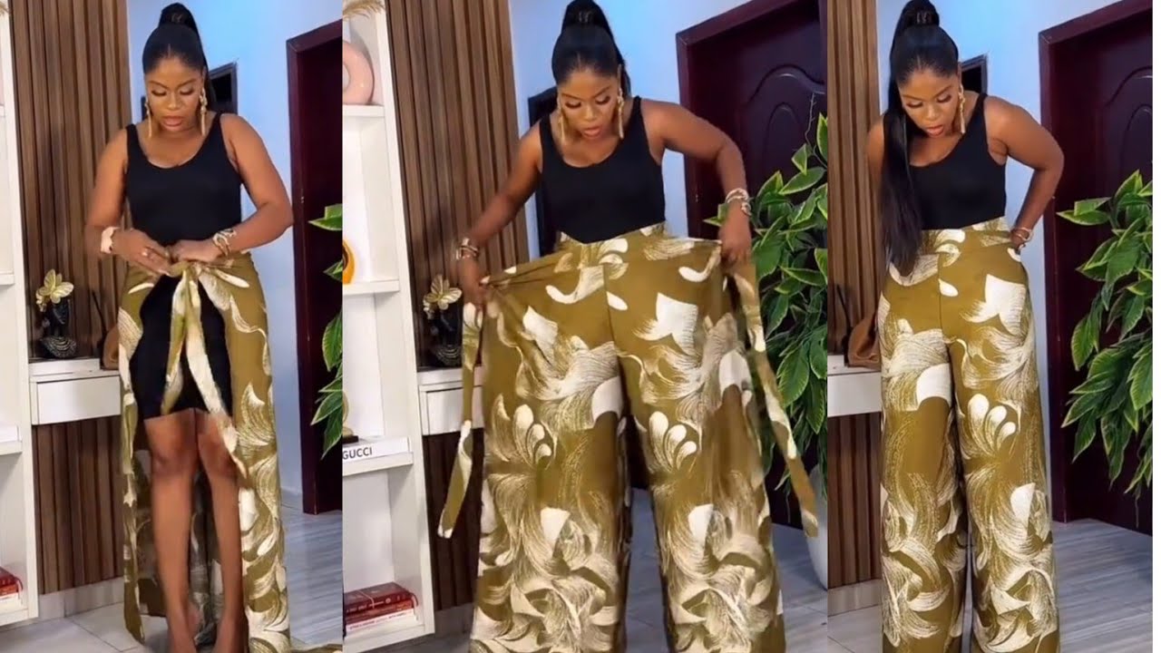 How to Sew Trendy Wrap Palazzo Trouser Perfectly 