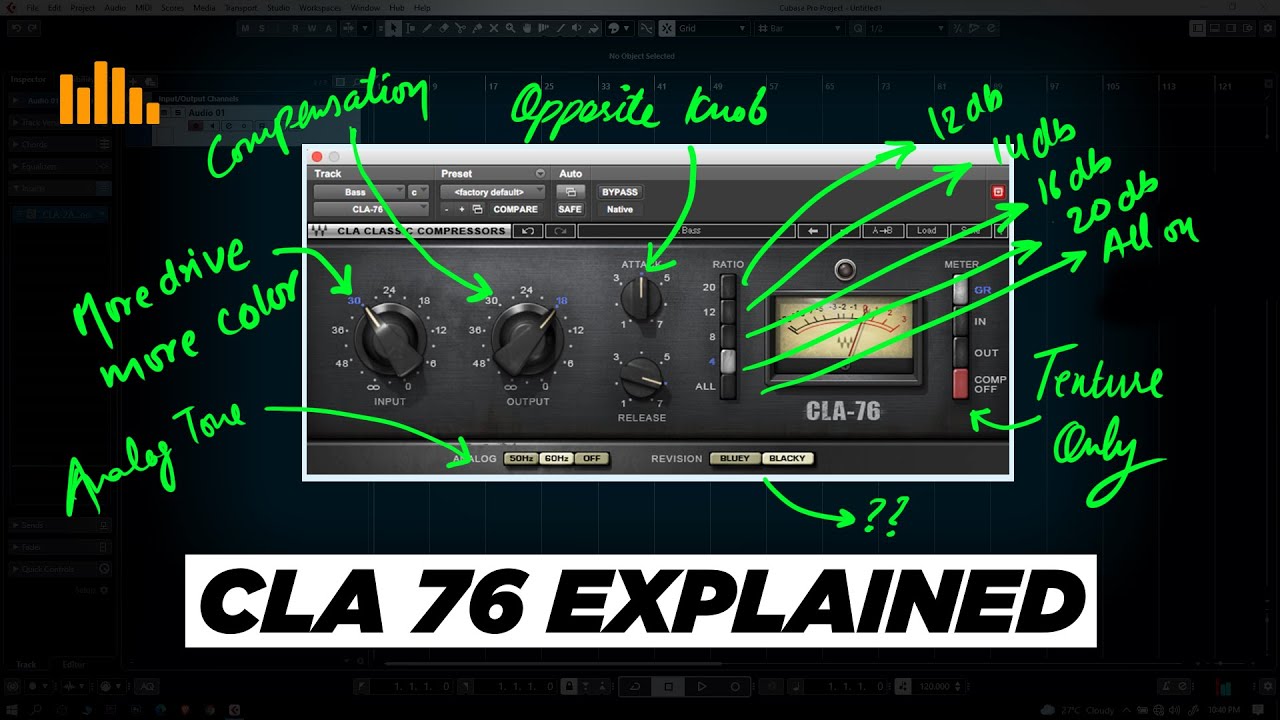 All about Waves CLA 76 : How to Use 1176 Analog Style Compressors