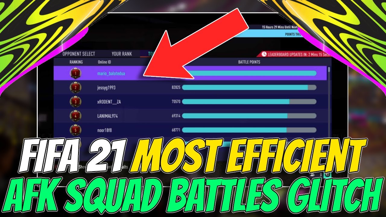 FIFA 21 *BEST* MOST EFFICIENT AFK SQUAD BATTLES GLITCH FOR ICON SWAPS!! | FIFA 21 ULTIMATE TEAM!!