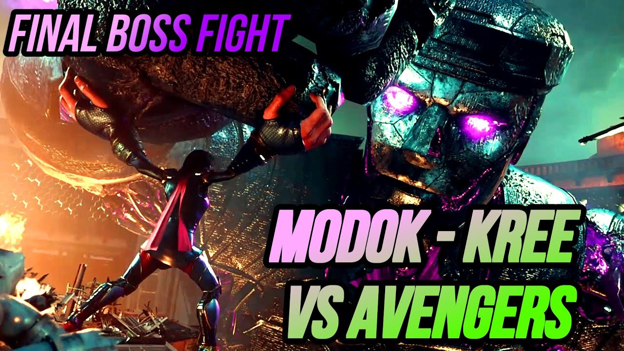Marvel Avengers Modok Kree Final Boss Battle | Avengers Game Main Villain | Avengers Ending Fight
