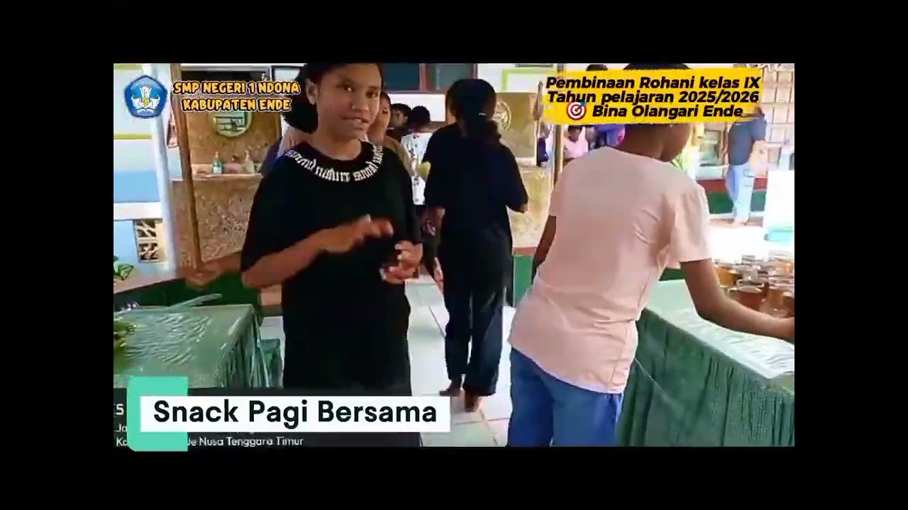 RETRET KELAS IX SMP NEGERI 1 NDONA, TAHUN PELAJARAN 2025/2026, RUMAH BINA OLANGARI ENDE