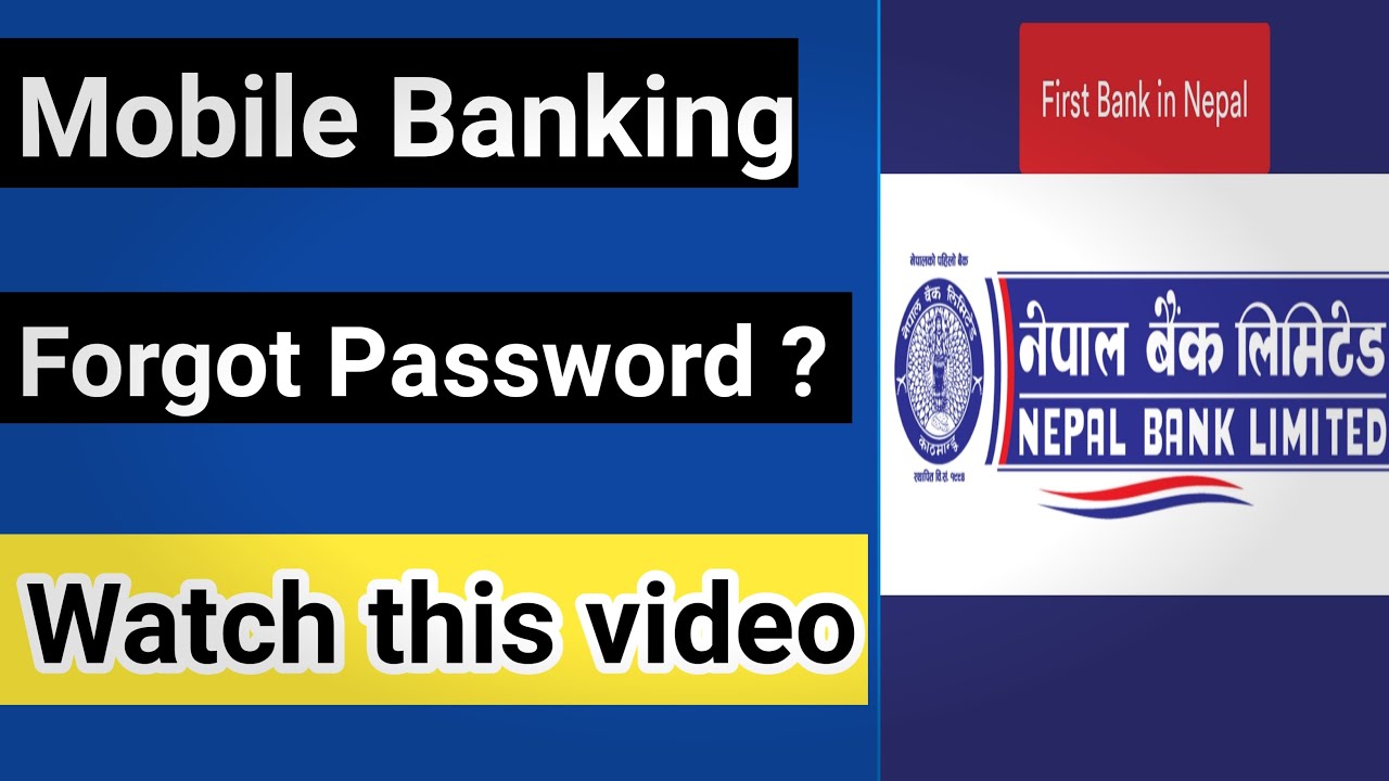 NEPAL BANK MOBILE BANKING PASSWORD RESET || NBL SMART || FORGOT PASSWORD  NBL SMART || PIN RESET