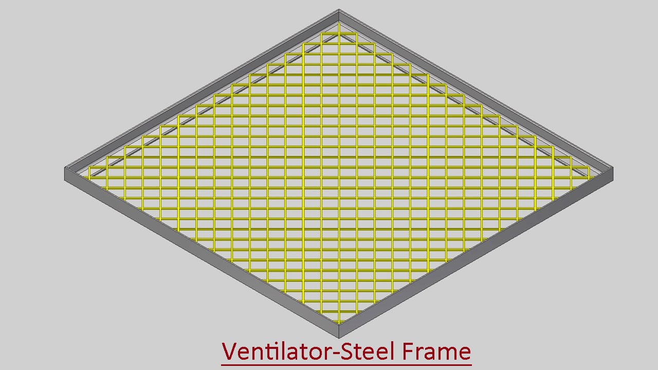 Ventilator-Steel Frame (Video Tutorial) Autodesk Inventor