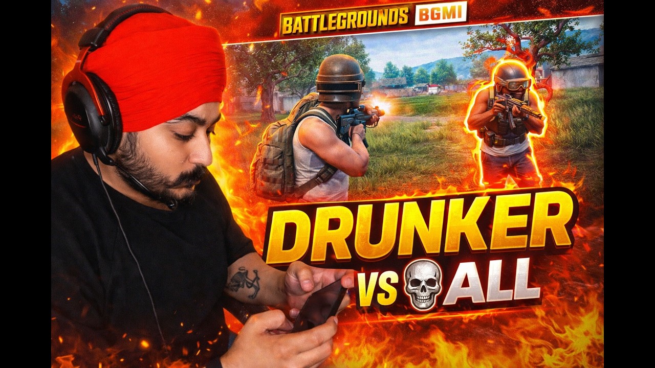 DRUNKER VS ALL (KILL CHORI) 100 DAYS CHALLENGE - DAY 33 OF GAMING STREAM TO BE A GAMER OF THE YEAR