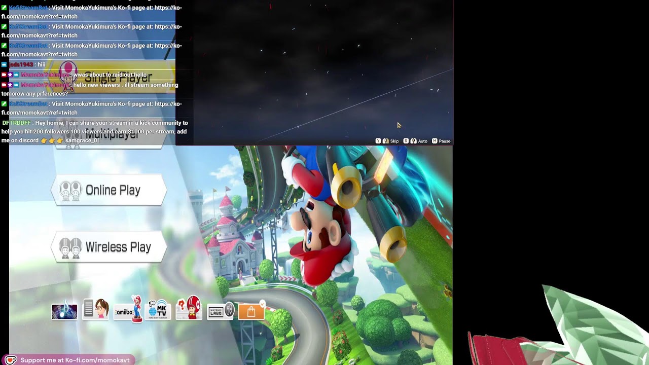 Mario kart 8 with sanya