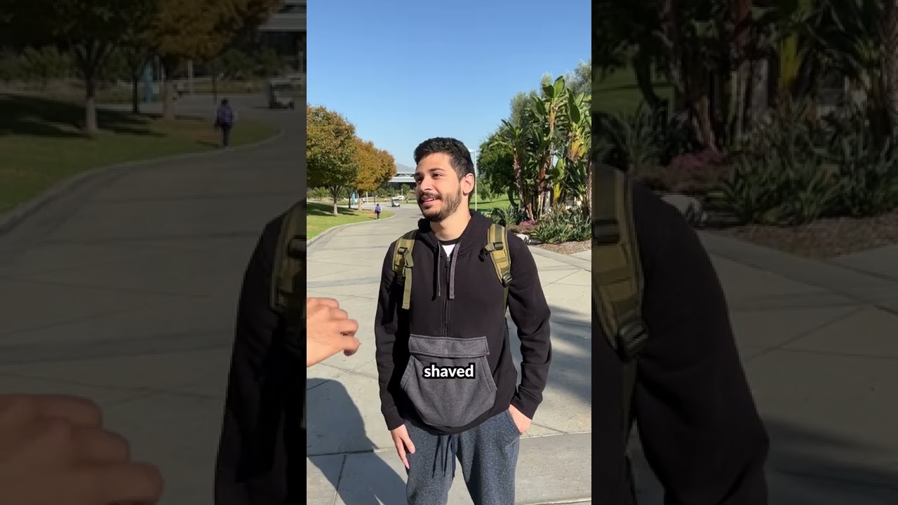 Random Person Shaves His Entire Head on the Spot