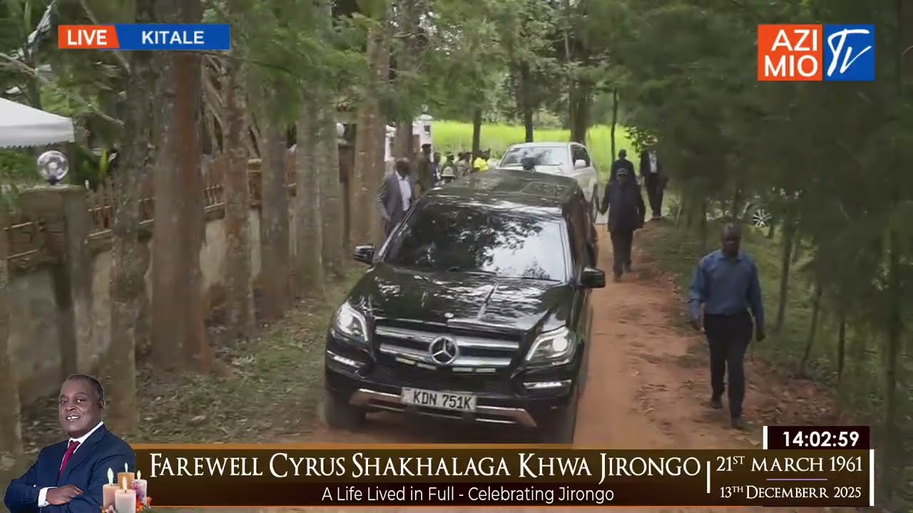 TEARS FLOW as Mourners Receive the Body of Late Cyrus Jirongo at His Kitale Homestead