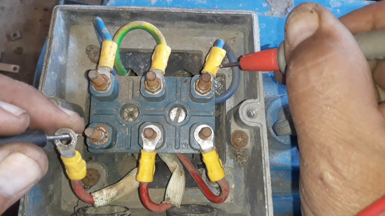 بيان وكيفية توزيع اطراف لوحة ربط  المحرك ثري فيز في نظام الستار دلتا