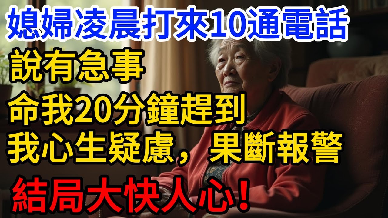 凌晨媳婦打來10通電話，說有急事命我20分鐘趕到她家！我果斷報警，這家我不要了！