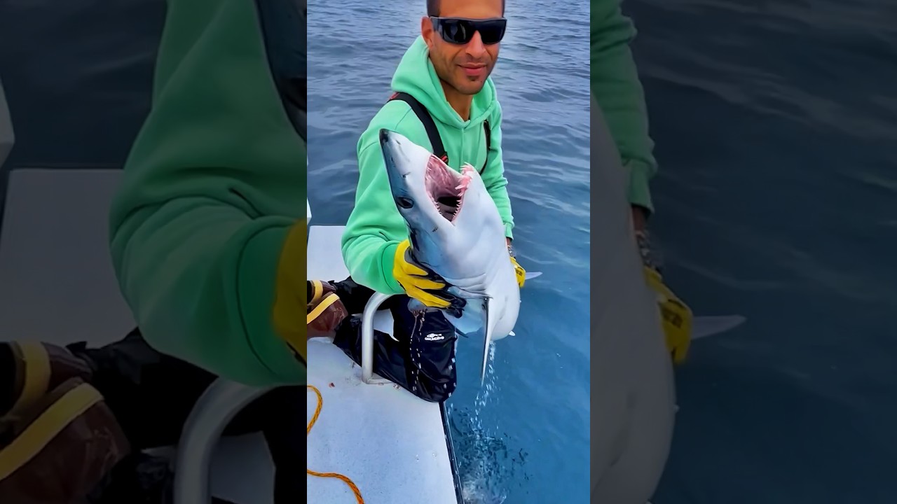 Как поймать акулу-мако вручную! 🦈