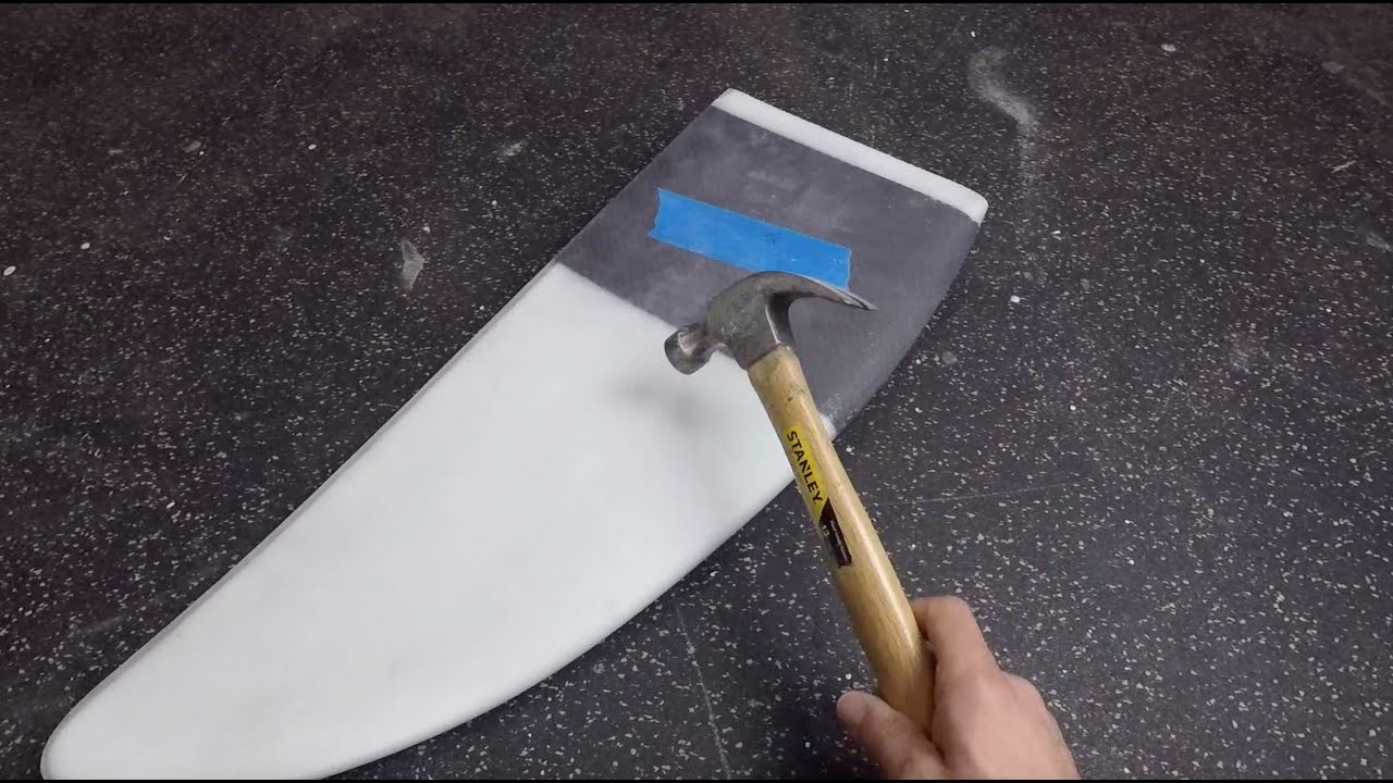 How strong are EPS foam hydrofoil wings?... flex and impact testing