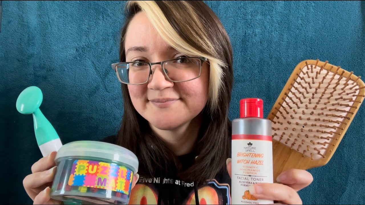 ASMR // Big Sister Helps You with Your Anxiety 🫂💛 | Hair Play, Skincare | Real Hair Sounds