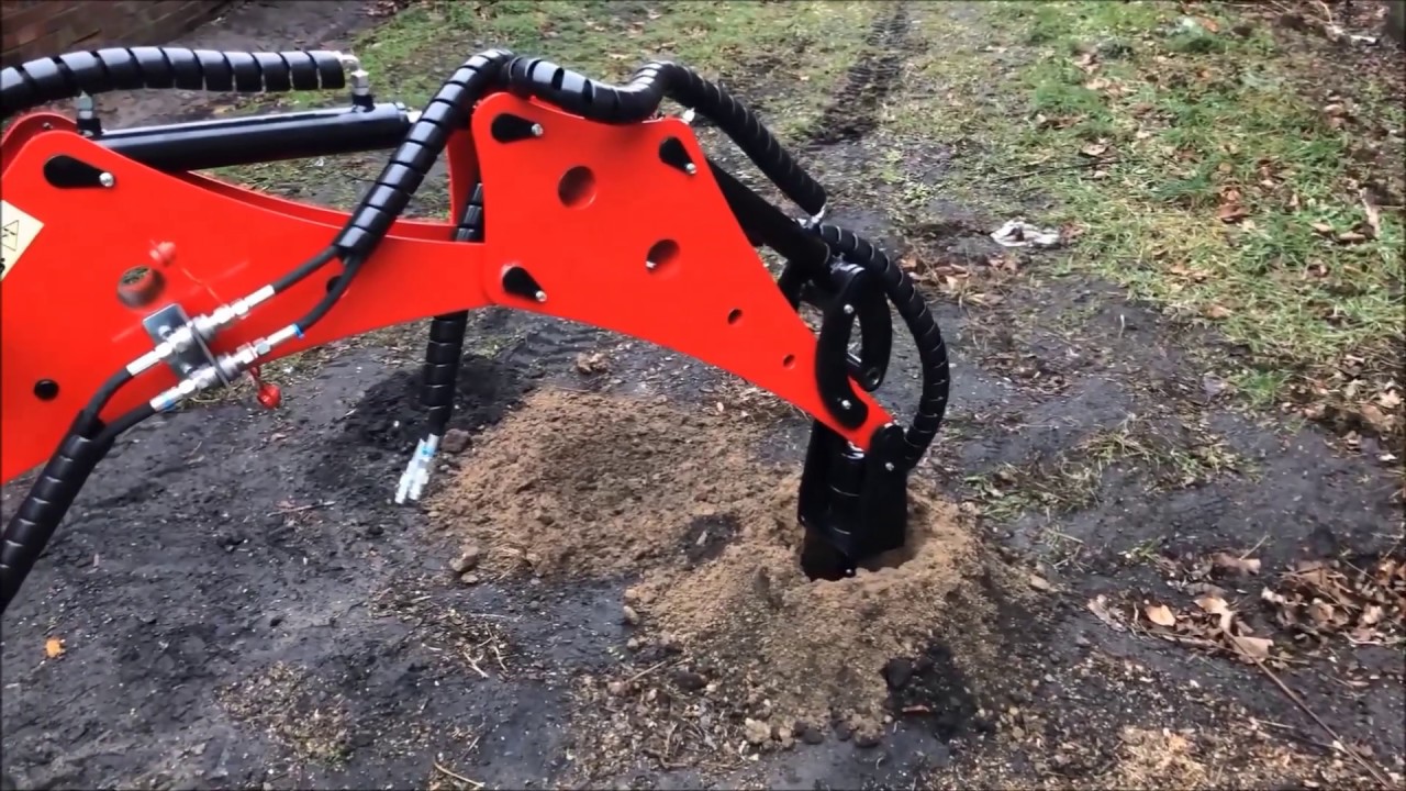 Minikoparka SpringerMAX Wiertnica, Minibagger Erdbohrer, Mini digger Auger