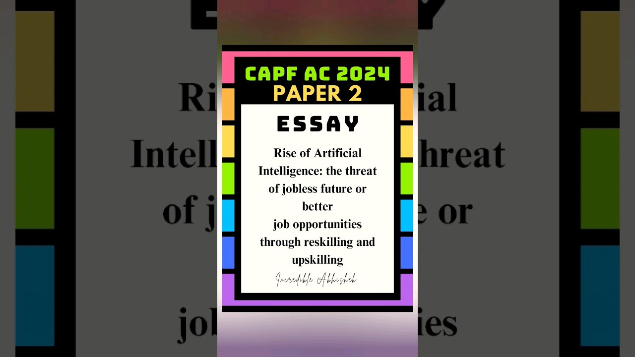 Capf AC 2024 Paper 2 Topic 