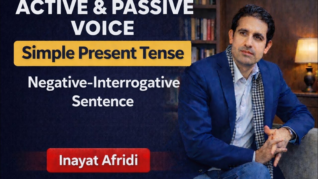 Simple Present Tense| Interrogative Sentence| Active and Passive voice| Inayat Afridi 