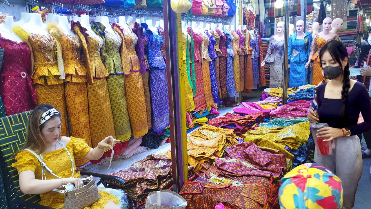 We Buy Wedding Dressses @ Oruessey Market - Beautiful Traditional Cambodian Wedding Dresses