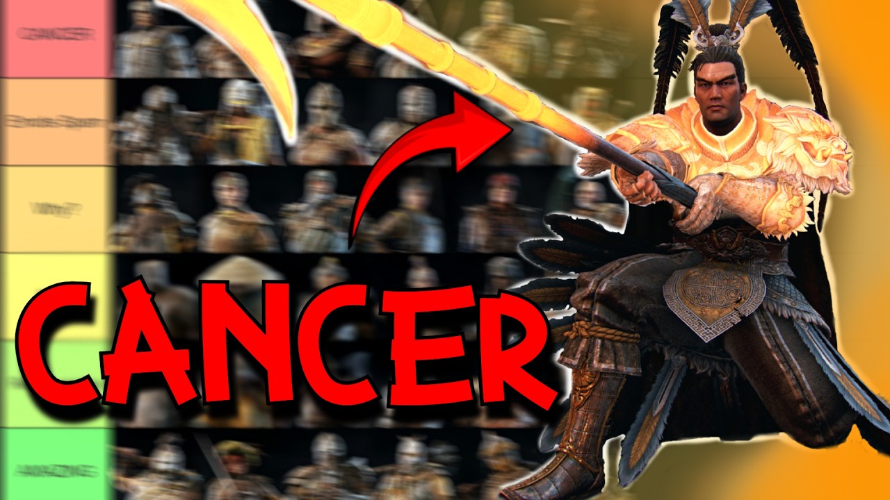 For Honor CANCER Tier List... (Toxic Heroes)