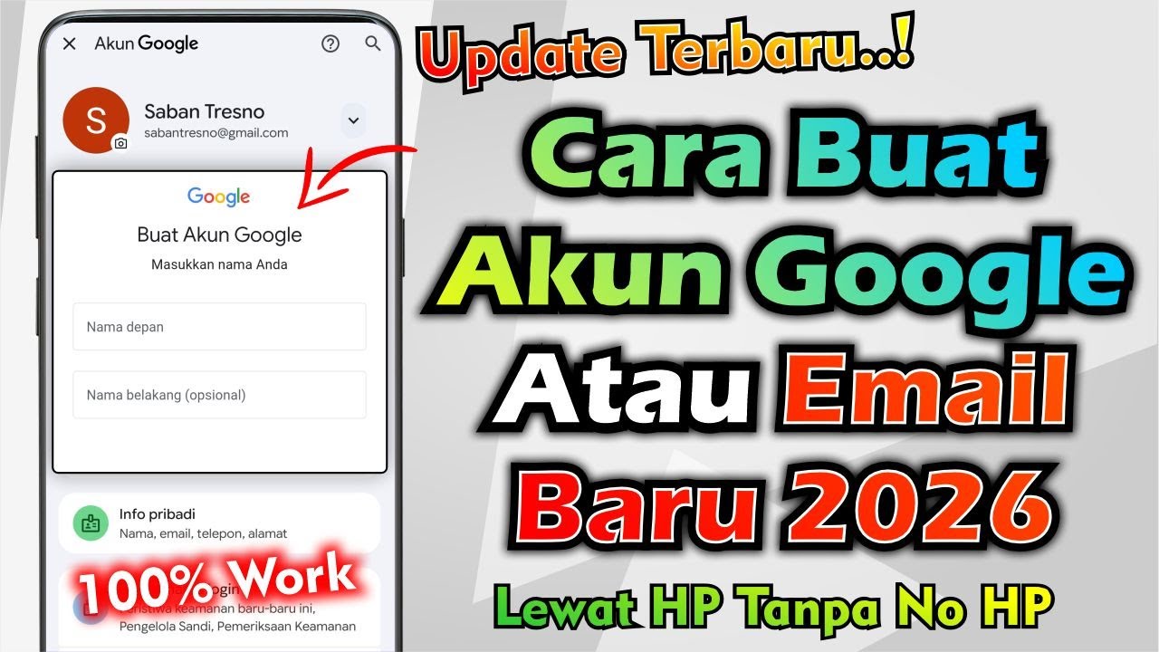 Cara Buat Akun Google Baru 2026