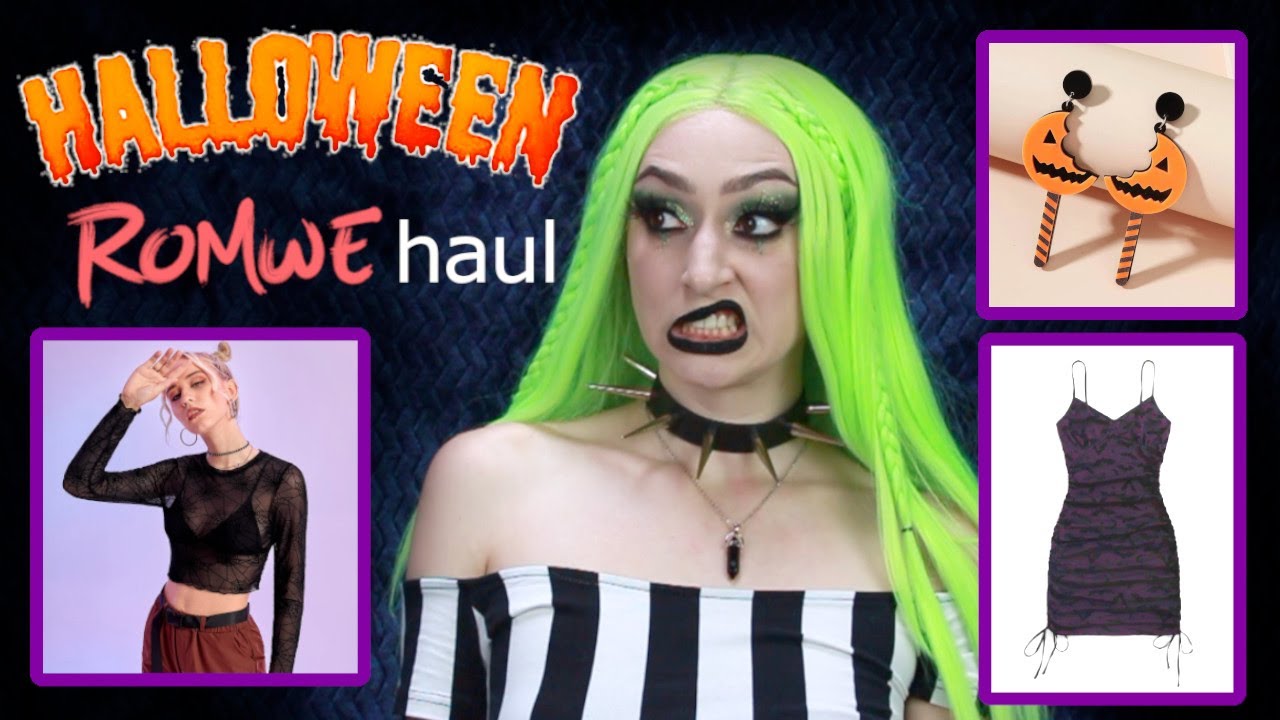 HALLOWEEN ROMWE HAUL (NOT SPONSORED) 💀 🎃