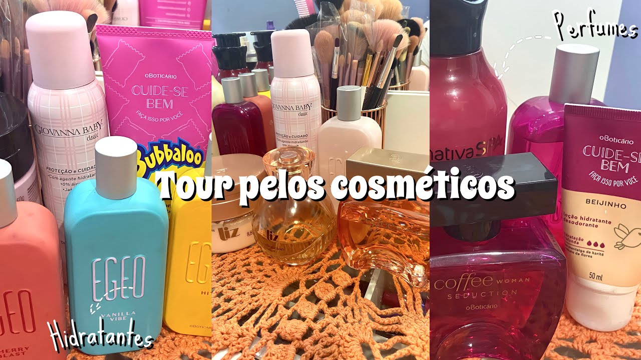 TOUR PELOS COSMÉTICOS PERFUMES,HIDRATANTES…
