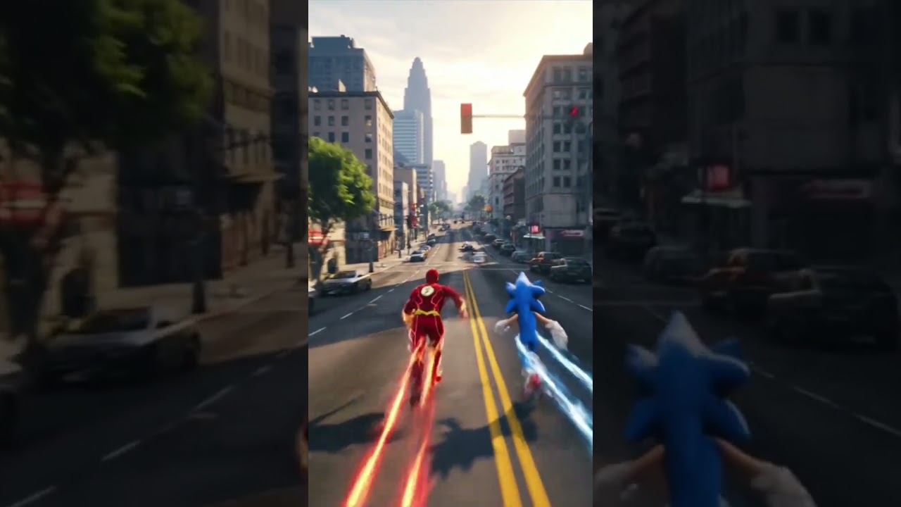 flash and sonic faster run in GTA v 