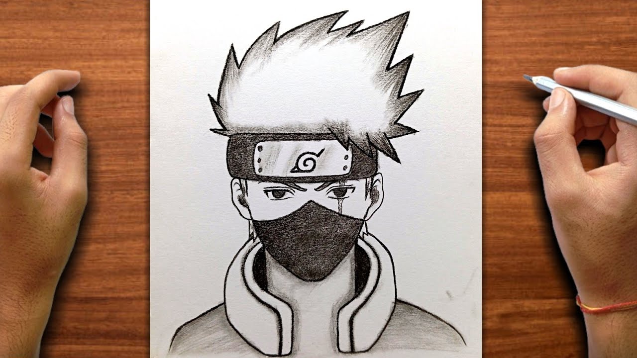 Easy Anime drawing | how to draw Kakashi hatake | for beginners | PencilSketchBook