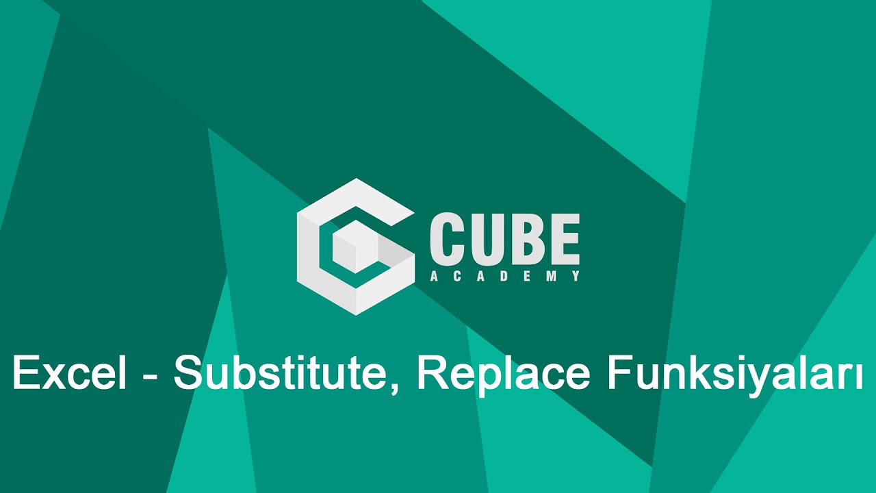 Excel - Substitute, Replace Funksiyaları