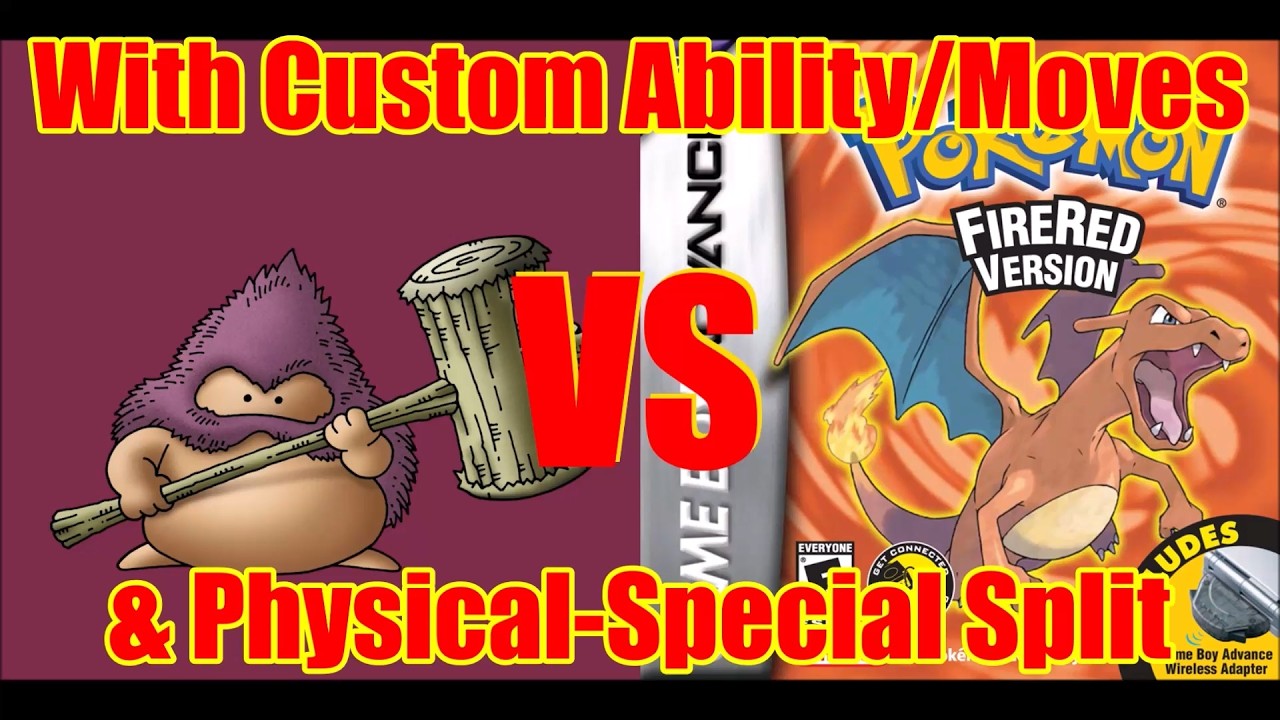 Using Hammerhood from Dragon Quest as a Pokémon in Fire Red (w/ Physical-Special Split)