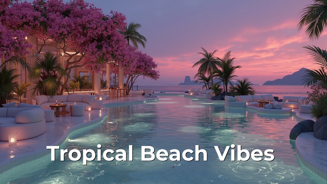 Relaxing Deep House Sunset ~ Tropical Beach Vibes & Chillout Music
