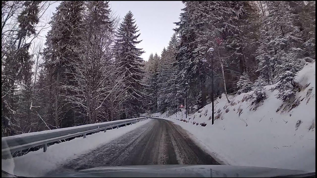 Car Timelapse Sibiu - Paltinis | Romania | Winter