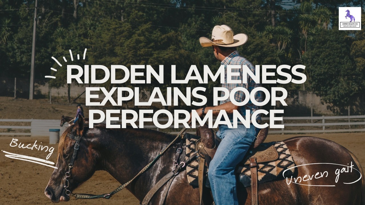 Ridden Lameness Explains Poor Performance