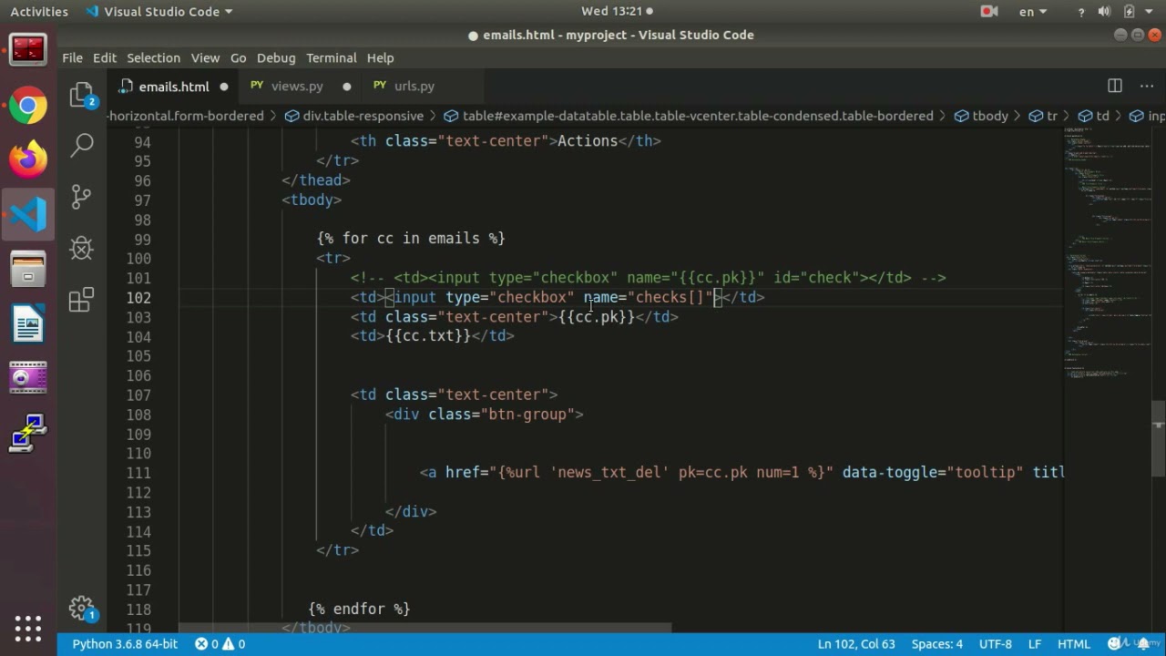 Get Check Box With List | Python and Django