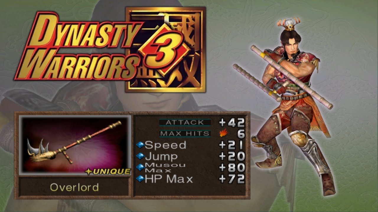 Sun Ce - 4th Weapon | Dynasty Warriors 3 (4K, 60fps)