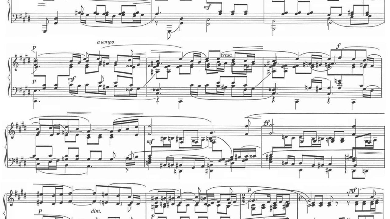 [Kocsis Zoltán (✝2016.11.06), 3x{SCORE+LIVE}] Rachmaninoff-Kocsis: Vocalise for Piano