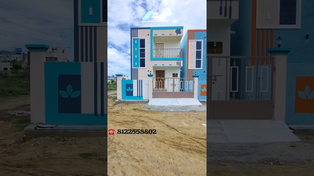 Trendy Duplex House 2BHK 900 SQ.ft at veppampattu Chennai 📞8122558802 #nammaveedubuilders #shorts