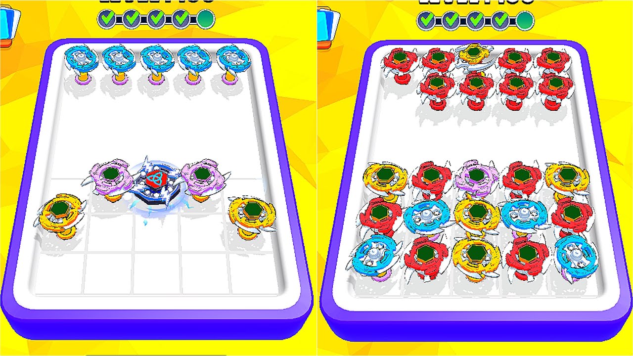 Blade Battle Merge Master - Spinner Merge Games Max Level Gameplay