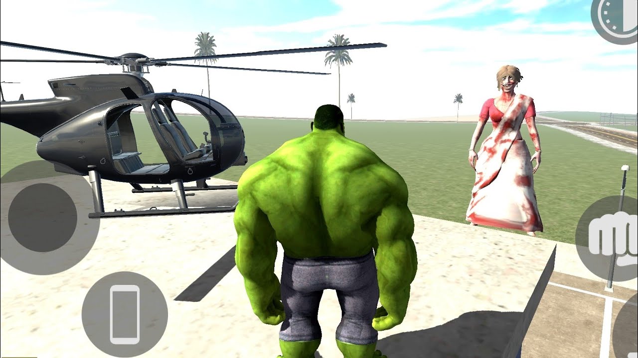 Horror Kamla attacks The Hulk || Indian bike driving 3d game 